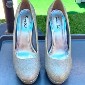 Bonnibel shoe, silver glitter